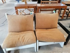 Description 1008 Pair of Vintage Lounge Chairs