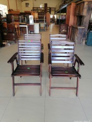 Description 5050 - 4 Solid Wood Patio Chairs