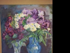 Description 309 - Purple Rose & Chrysanthemum Bouquet by Peter Honsal