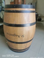 Description 331 - Oak Wine Barrel marked St Augustine