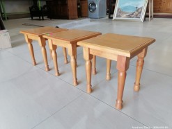 Description Lot 5956 - Beautiful Set of Yellowwood Side Tables