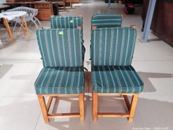 Description 3481 - 4 Amazing Solid Wood Chairs with Cushions