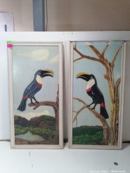 Description Lot 6334 - Pair of Toucan Paintings