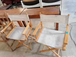 Description 1005 Stylish pair of Director\'s Chairs